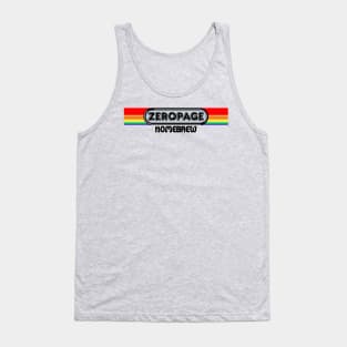 ZeroPage Homebrew Bubble Font Design Tank Top